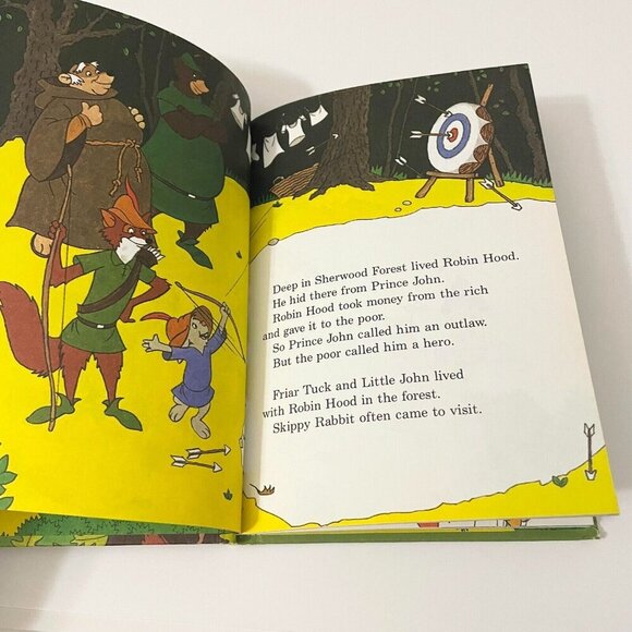 Vintage 1983 Walt Disney Productions Robin Hood Wins Again - Picture 12 of 16